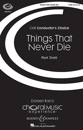 Things That Never Die Sheet Music Preview