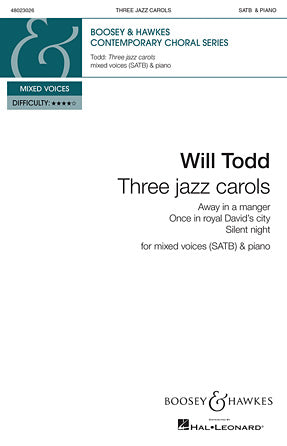 Three Jazz Carols (Away in a Manger; Once in Royal David#8217;s City; Silent Night) Sheet Music Preview