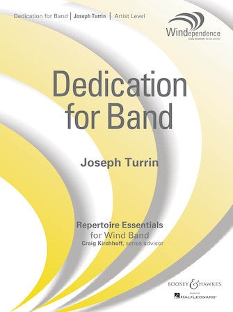 Dedication for Band Sheet Music Preview