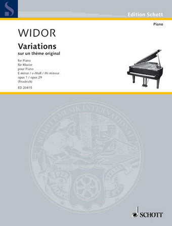 Variations de concert sur un thême original Sheet Music Preview