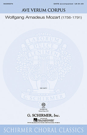 Ave Verum Corpus, K618 (Jesu, Word Of God Incarnate) Sheet Music Preview