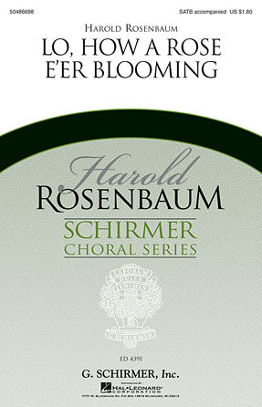 Lo, How A Rose E'er Blooming Sheet Music Preview