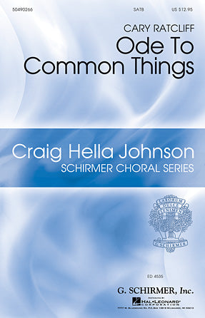 Ode To Common Things Sheet Music Preview