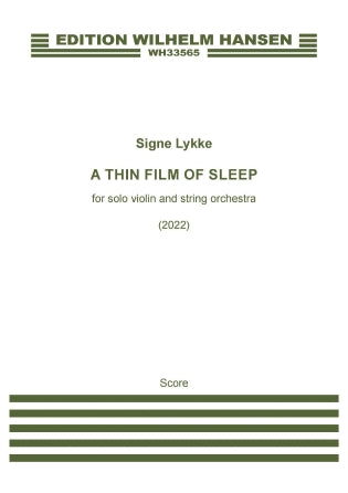 A Thin Film Of Sleep Sheet Music Preview