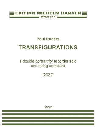 Transfigurations Concerto for Recorder and String Orchestra - Full Score Sheet Music Preview