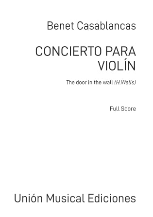 Concierto para Violín - The door in the wall (H. Wells) - Full Score Sheet Music Preview
