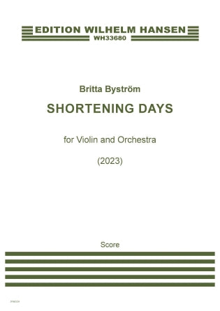 Shortening Days (Violin Concerto) Sheet Music Preview