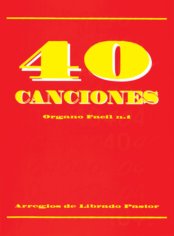 40 Canciones para Organo Facil N.1 Cover Image