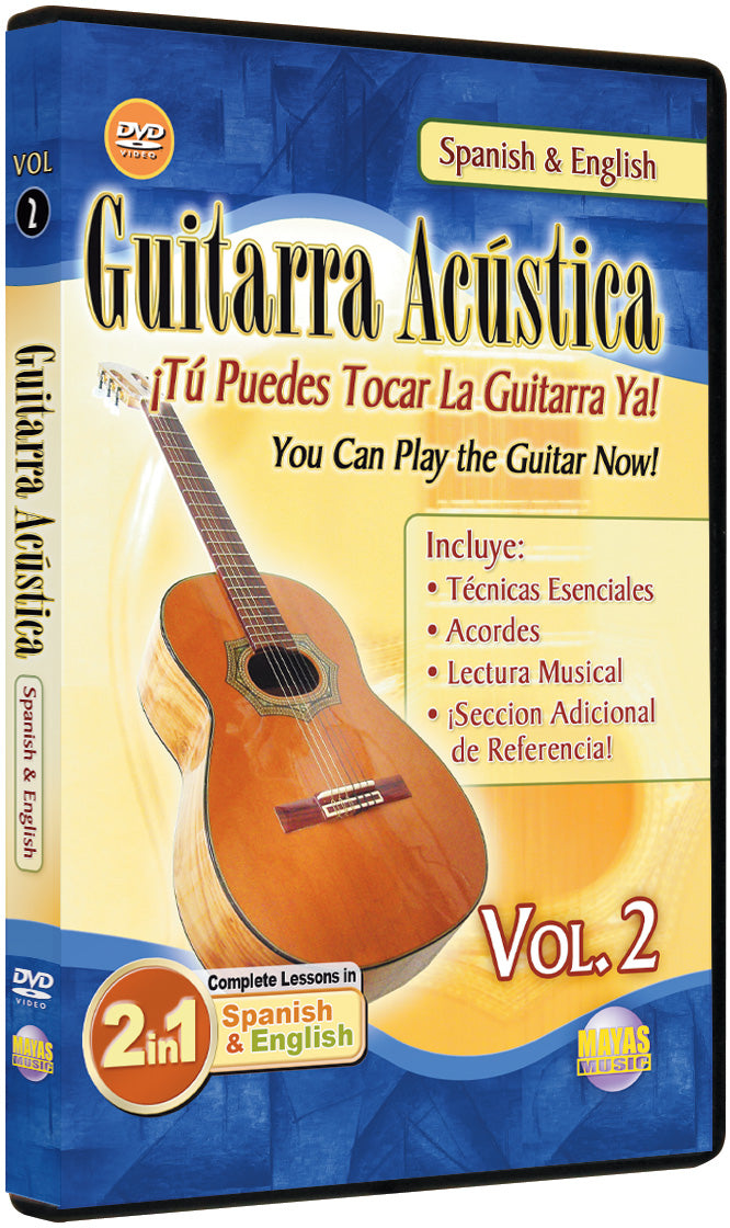 2 in 1 Bilingual: Guitarra Acústica Vol. 2 Cover Image
