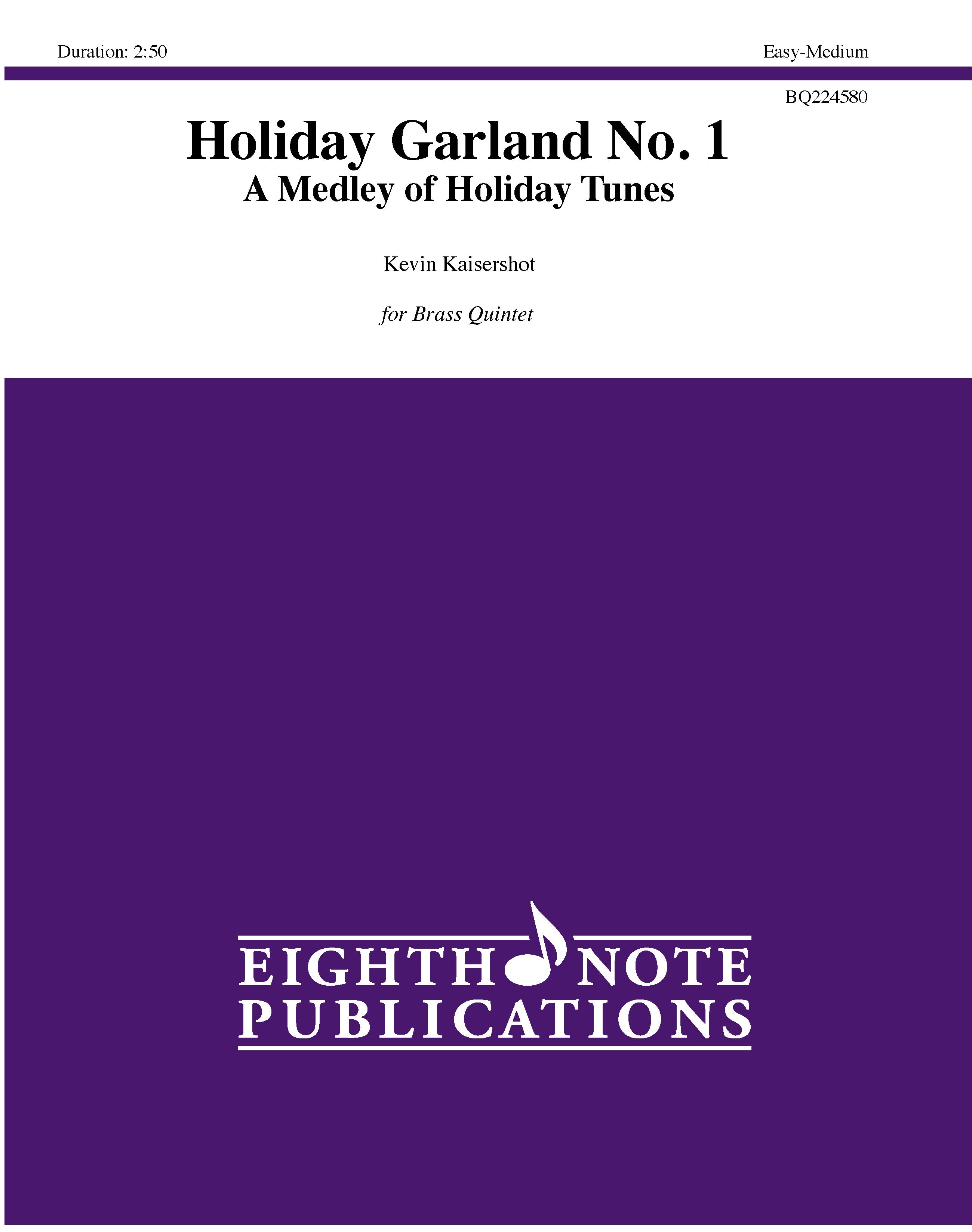 Holiday Garland No. 1 - A Medley of Holiday Tunes Cover Image