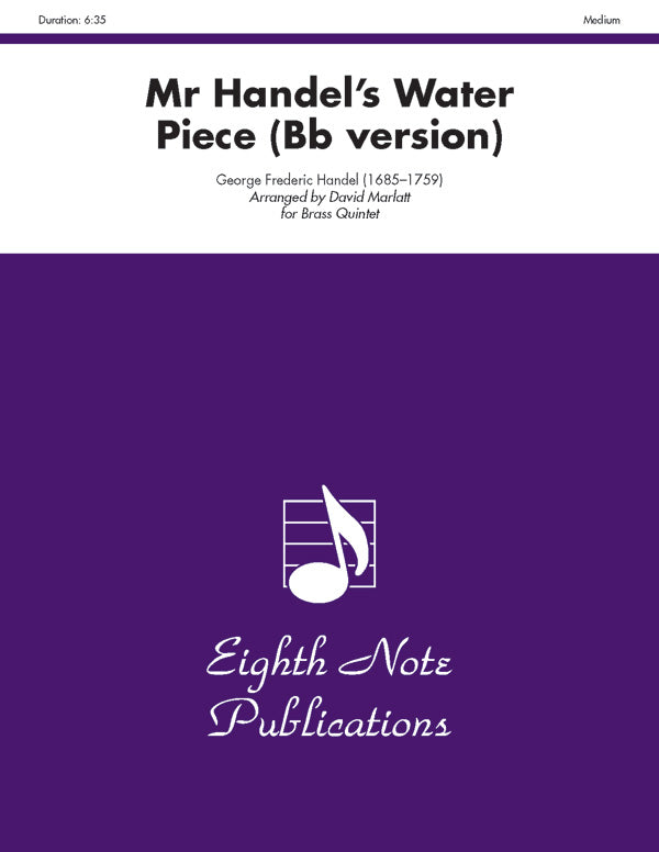 Mr. Handel's Water Piece (B-flat version) Cover Image