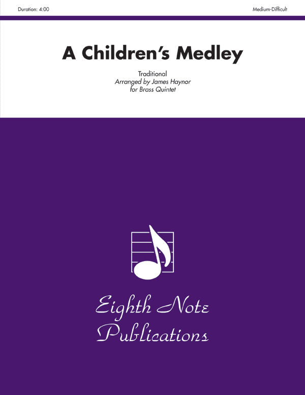A Children's Medley: 2nd B-flat Trumpet Sheet Music Preview