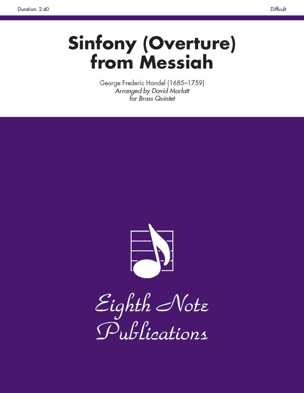 Sinfony (Overture) (from <i>Messiah</i>) Cover Image