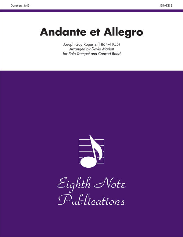 Andante et Allegro (Solo Trumpet and Concert Band): Baritone T.C. Sheet Music Preview