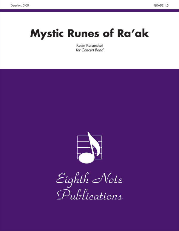 Mystic Runes of Ra’ak: E-flat Baritone Saxophone Sheet Music Preview