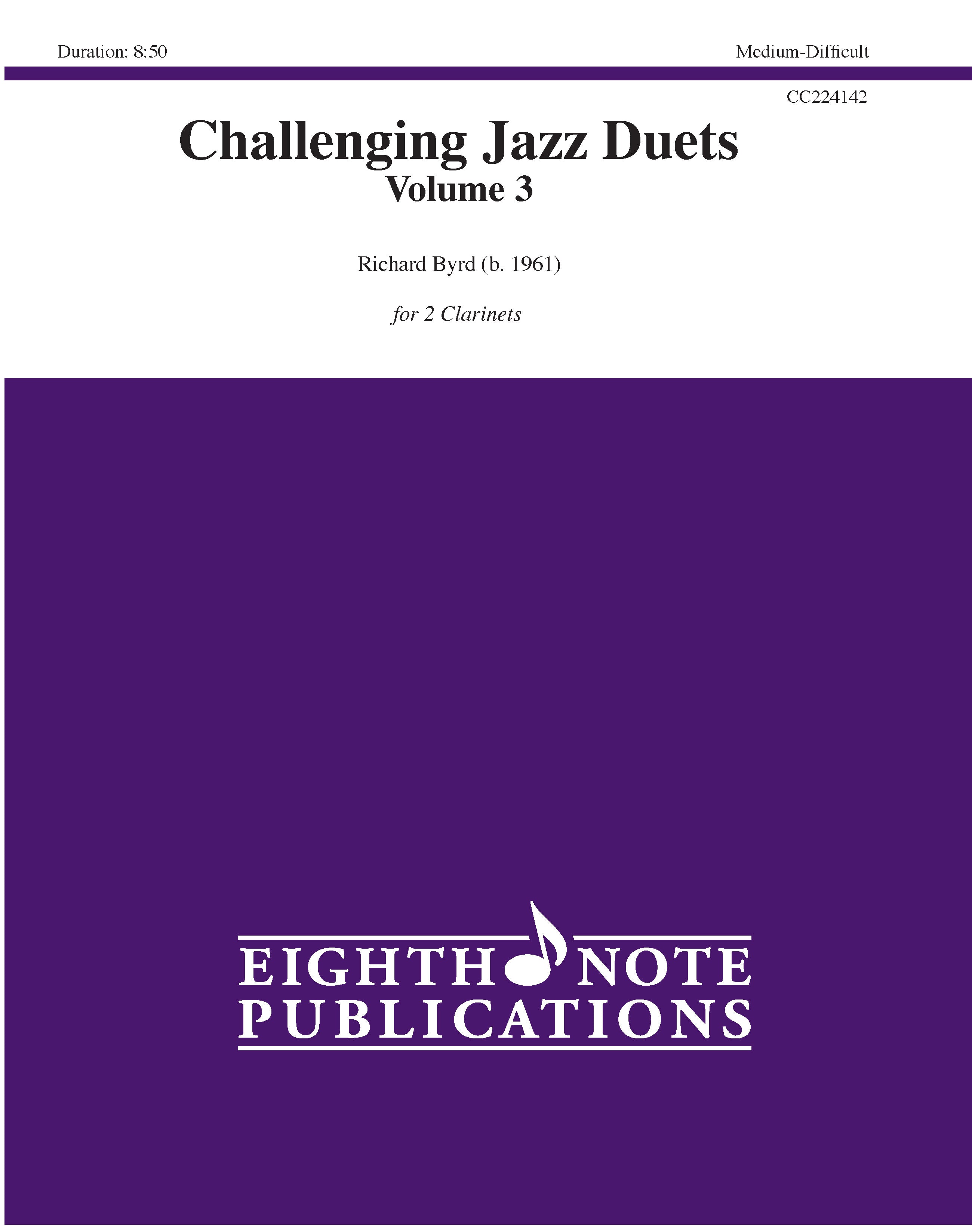 Challenging Jazz Duets Volume 3 Cover Image
