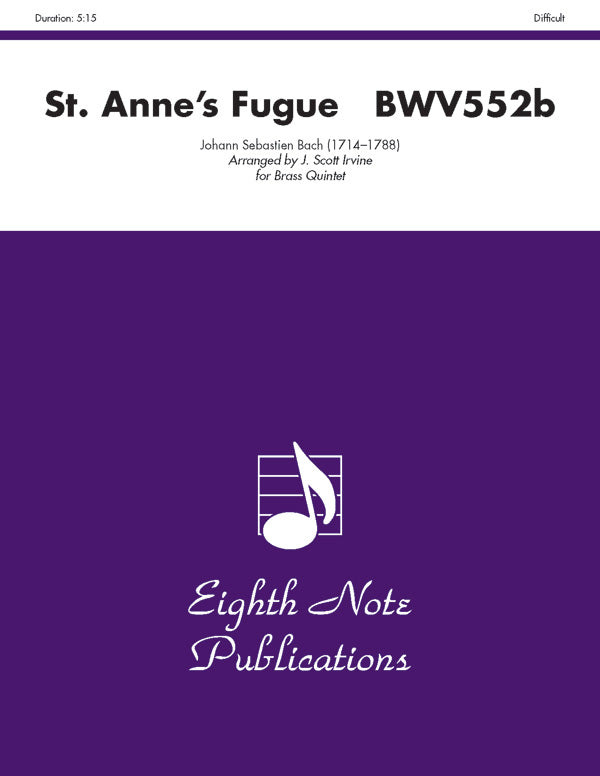 St. Anne's Fugue, BWV552b Cover Image
