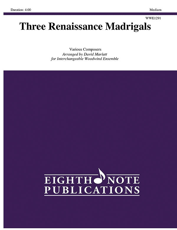 Three Renaissance Madrigals Cover Image