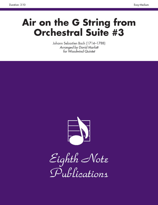 Air on the G String (from <i>Orchestral Suite #3</i>) Cover Image