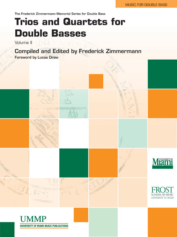 Trios and Quartets for Double Basses, Volume II Cover Image