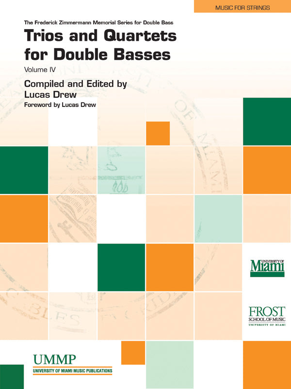 Trios and Quartets for Double Basses, Volume IV Cover Image