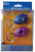 Mighty Bright LED Keychain 2-Pack: Pink and Blue Cover Image