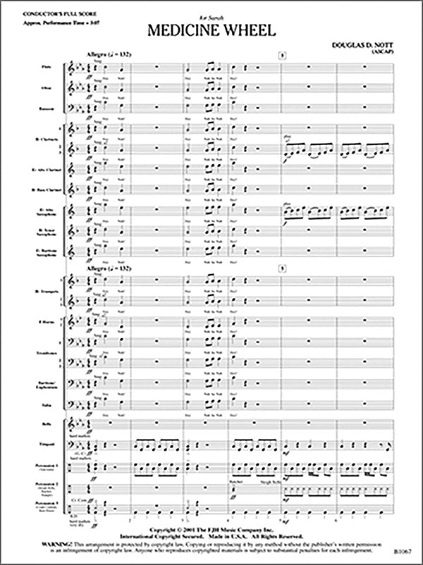 Medicine Wheel: B-flat Clarinet 1 Sheet Music Preview