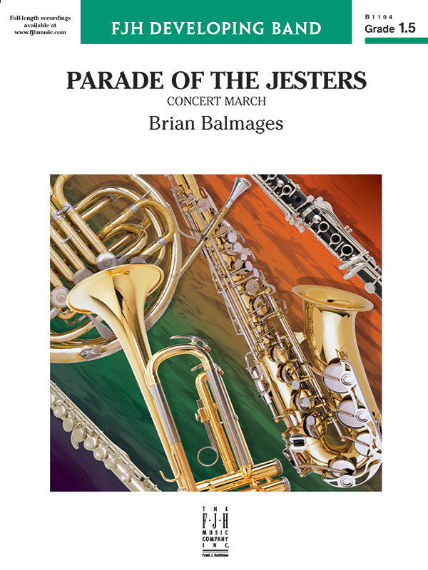 Parade of the Jesters: B-flat Tenor Saxophone Sheet Music Preview