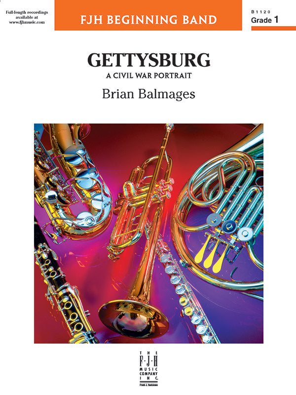 Gettysburg (A Civil War Portrait): B-flat Tenor Saxophone Sheet Music Preview