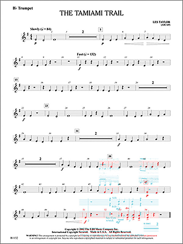 The Tamiami Trail: Percussion 2 Sheet Music Preview