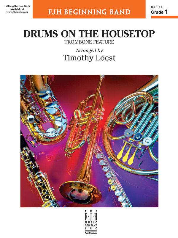 Drums on the Housetop: B-flat Trumpet 1 Sheet Music Preview