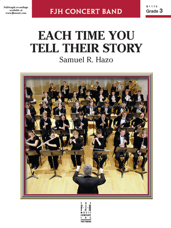 Each Time You Tell Their Story: Oboe Sheet Music Preview