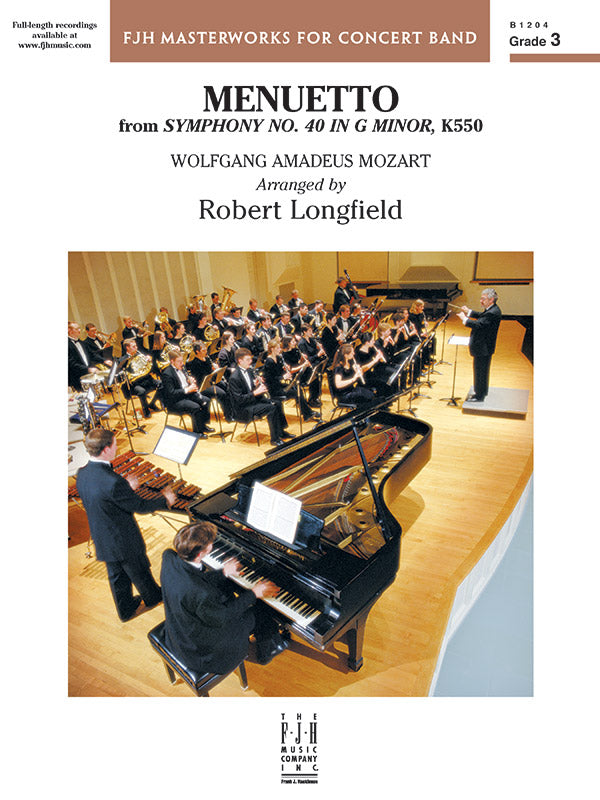 Menuetto (from Symphony No. 40 in G Minor, K 500): Baritone/Euphonium Sheet Music Preview