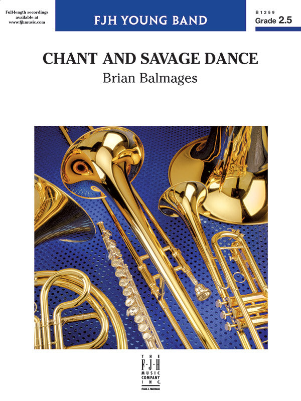 Chant and Savage Dance: E-flat Alto Saxophone 2 Sheet Music Preview