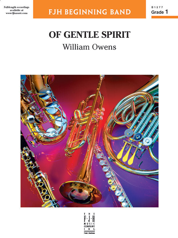 Of Gentle Spirit: B-flat Clarinet 1 Sheet Music Preview