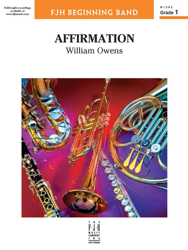 Affirmation: F Horn Sheet Music Preview