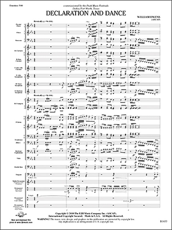 Declaration and Dance: Trombone 2 Sheet Music Preview