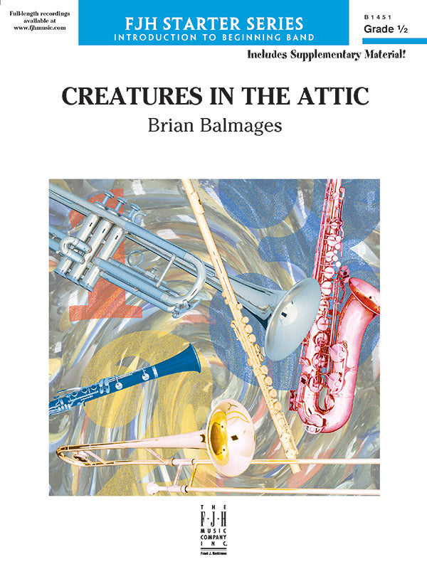 Creatures in the Attic: E-flat Alto Saxophone Sheet Music Preview