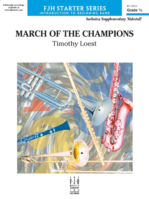 March of the Champions: B-flat Trumpet Sheet Music Preview