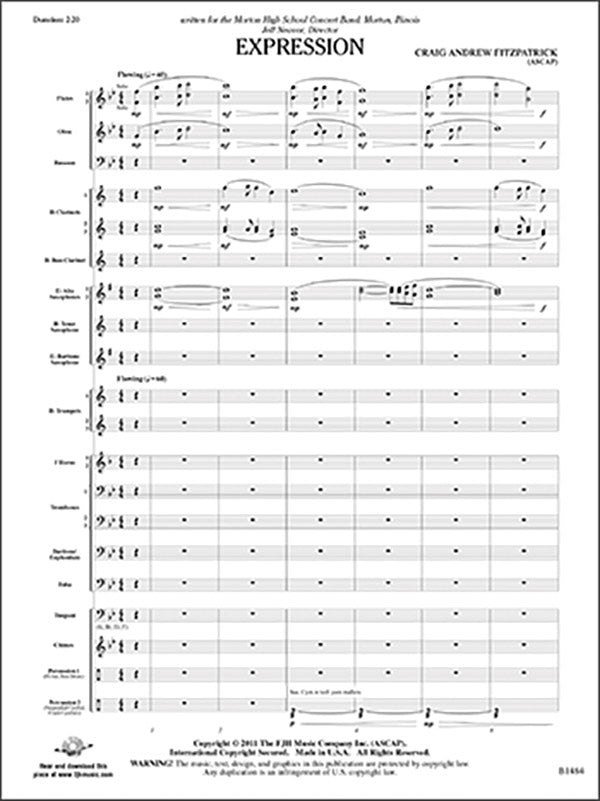 Expression: B-flat Trumpet 2 Sheet Music Preview
