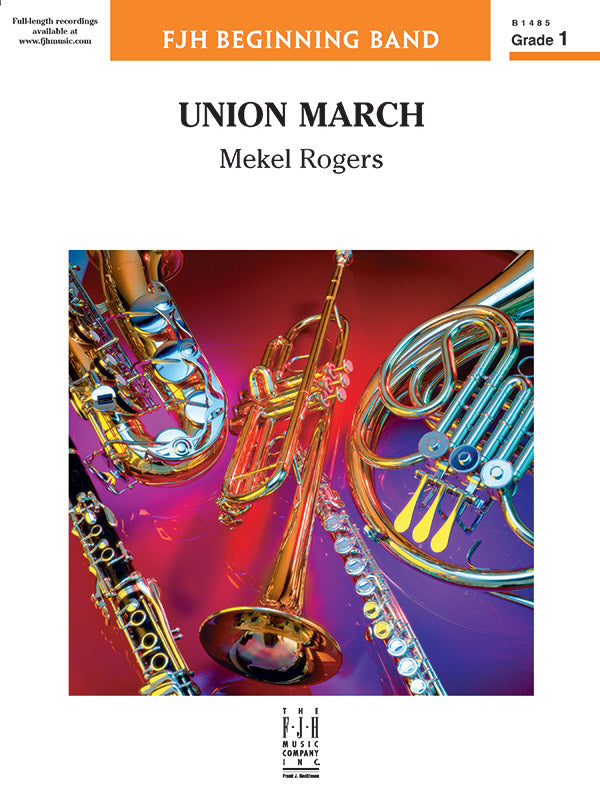 Union March: E-flat Baritone Saxophone Sheet Music Preview