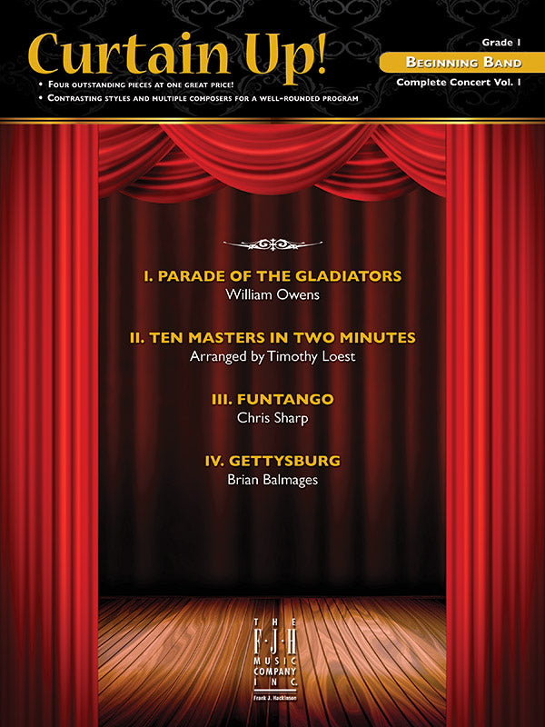 Curtain Up! (Complete Concert Beginning Band Vol.1): Mallet Percussion Sheet Music Preview