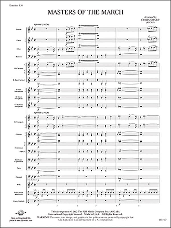 Master of the March: Tuba Sheet Music Preview