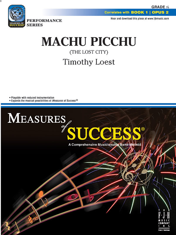 Machu Picchu: Baritone T.C. Sheet Music Preview