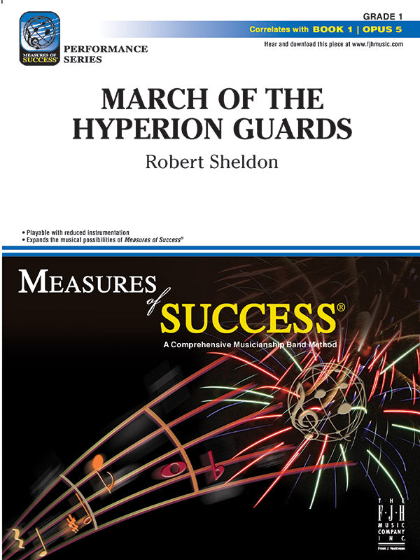 March of the Hyperion Guards: E-flat Baritone Saxophone Sheet Music Preview