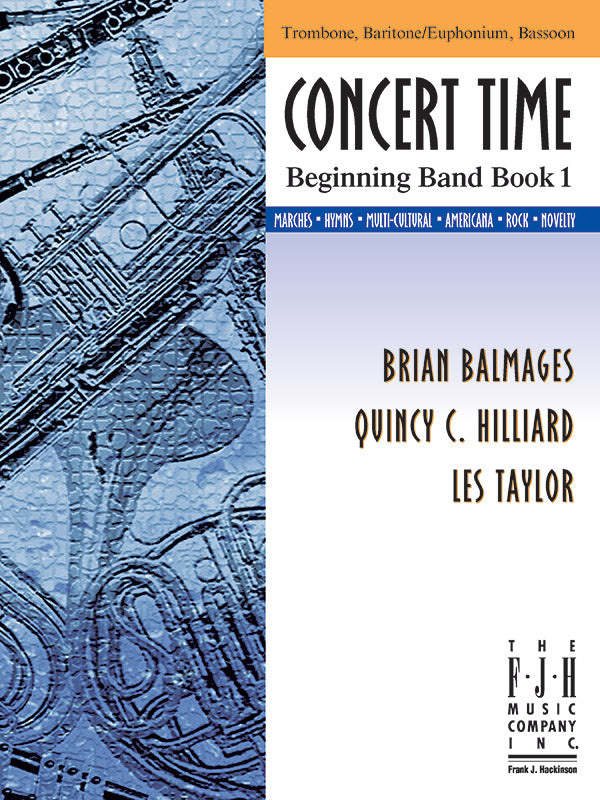 Concert Time Beginning Band Book 1 - Trombone/Baritone-Euphonium/Bassoon Cover Image