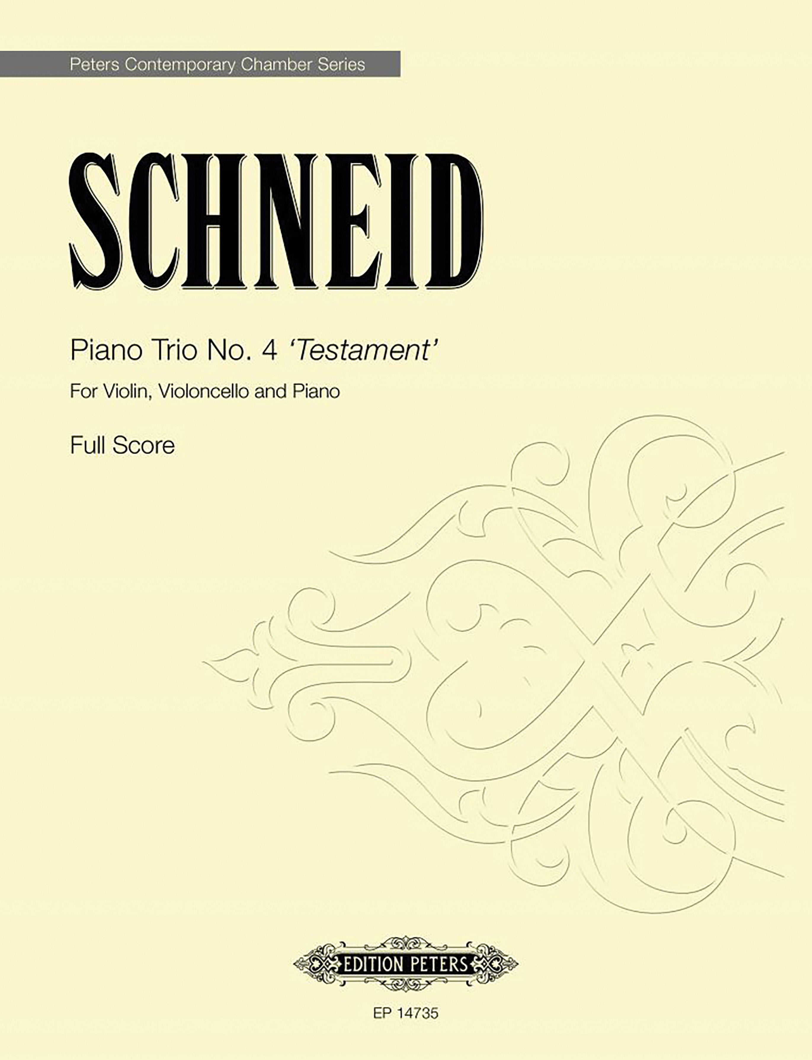 Piano Trio No. 4 'Testament' Cover Image