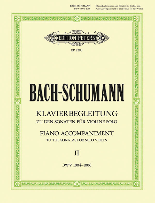 Piano Accompaniment to the Sonatas for Solo Violin, Vol.2 Cover Image