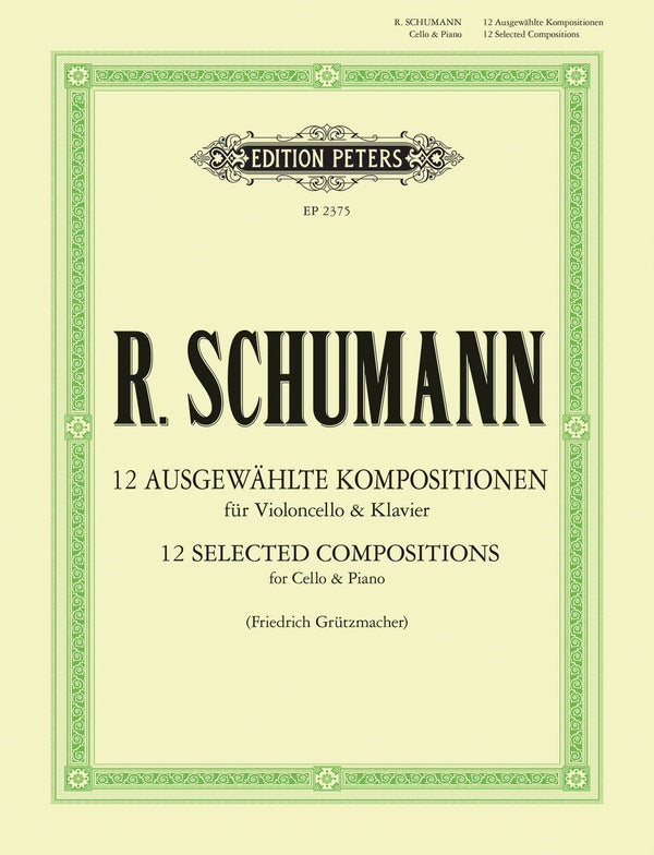 12 Selected Compositions for Cello & Piano Cover Image