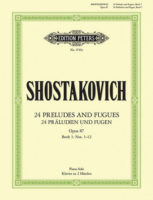 24 Preludes & Fugues Op.87 Vol.1 Cover Image
